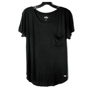 Hollister 2pc large black & gray luxe viscose tees